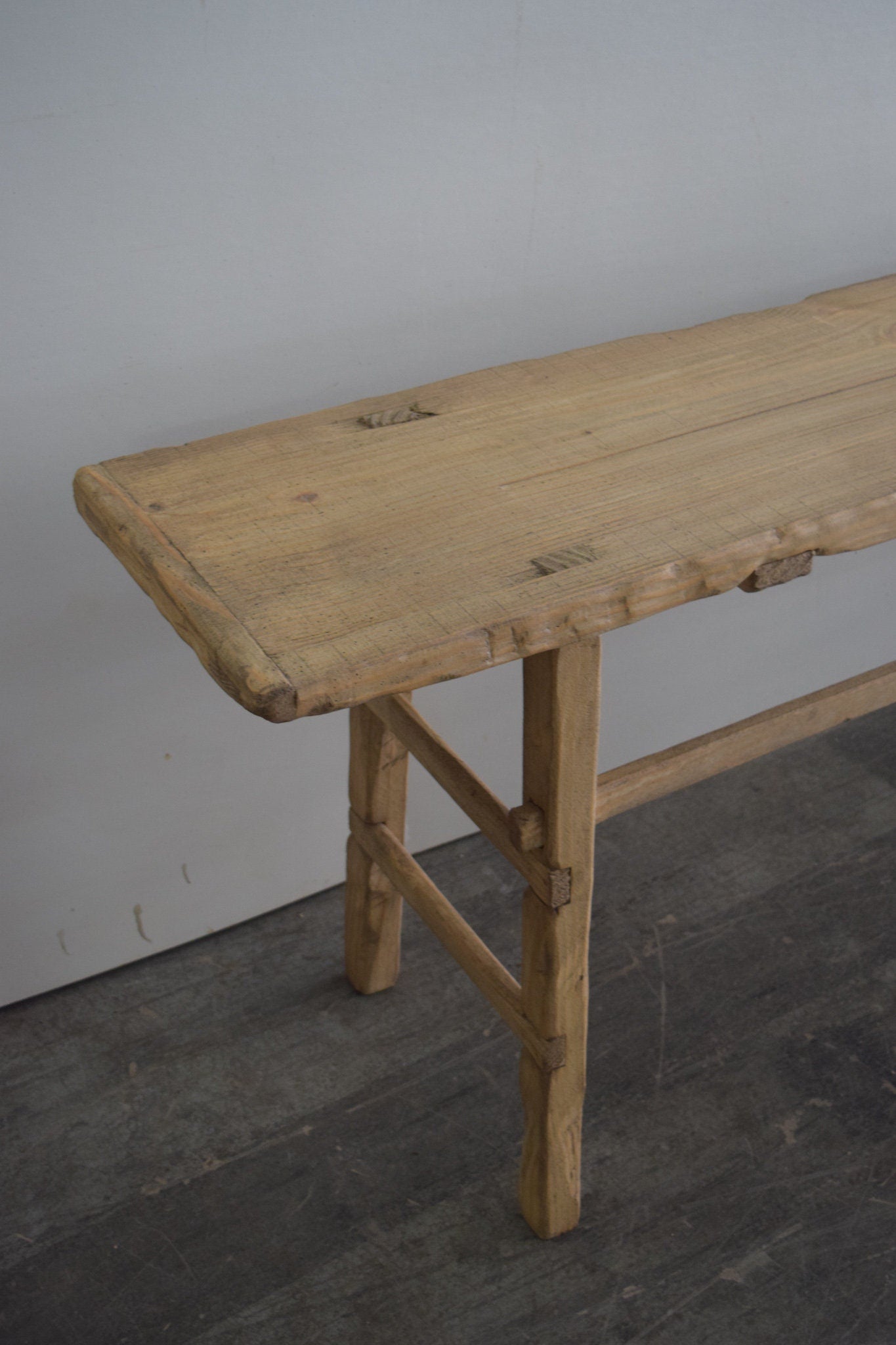 Made-To-Order: Oversized Large Solid Wood Console Table Six Feet Long