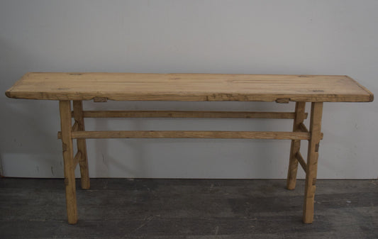 Made-To-Order: Oversized Large Solid Wood Console Table Six Feet Long