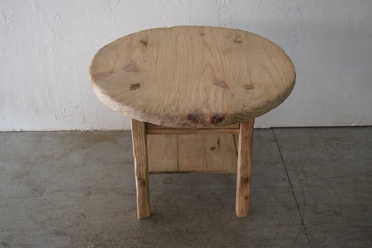 Made-To-Order: Large Round Accent Table With Drawer And Shelf 30" in Diameter