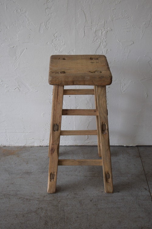 Made To Order: Tall Antique Style Wooden Stool/Display Stand