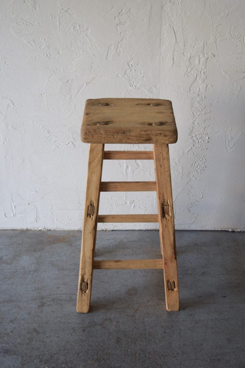 Made To Order: Tall Antique Style Accent Stool Display Stand