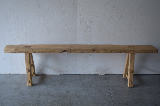 Made To Order: 77" Long Deep Slender Wood Bench