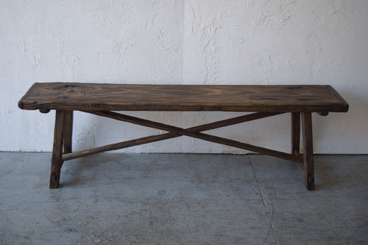 Made To Order: Large Dark Bench Solid Wood