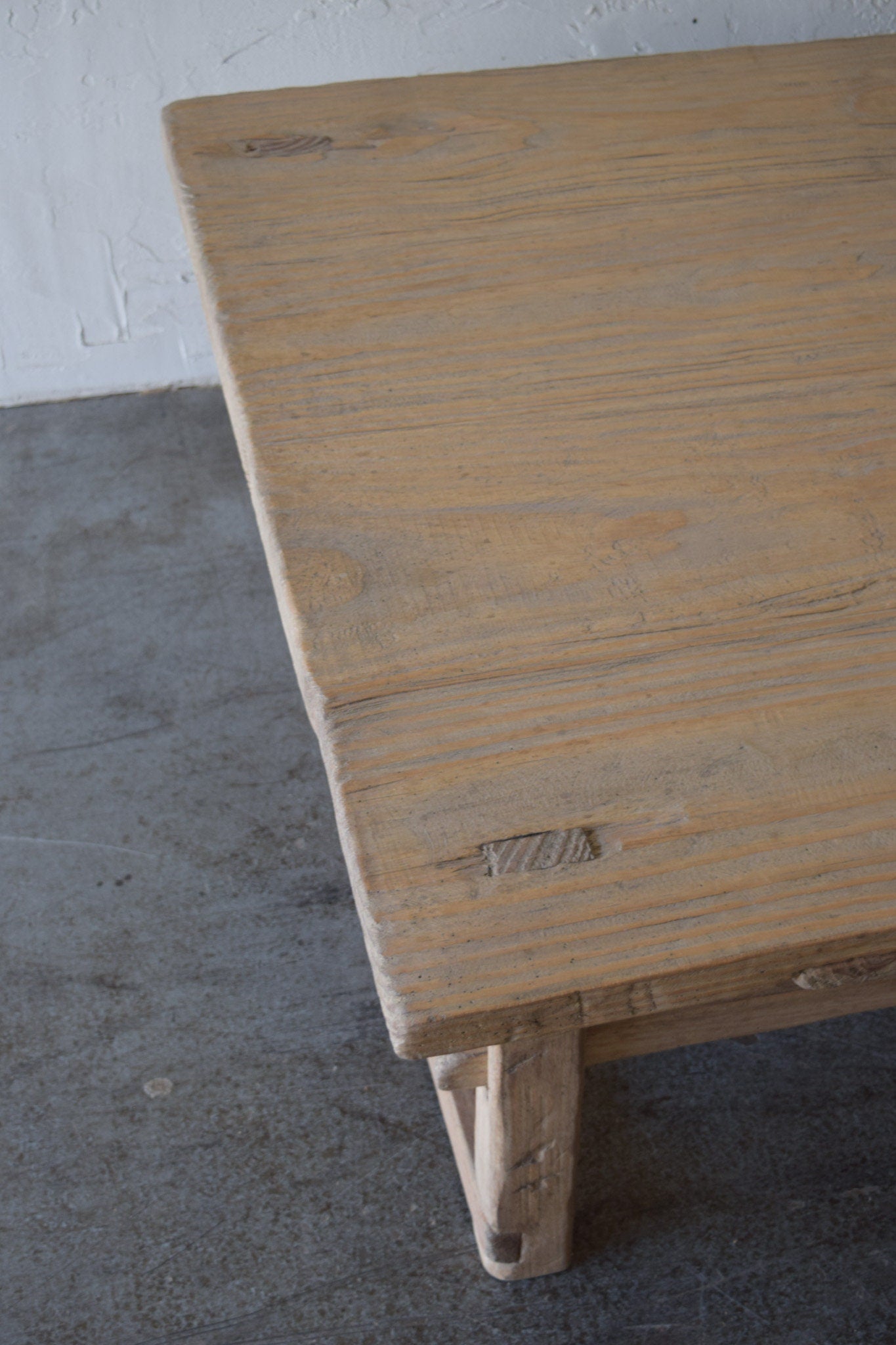 Oversized 40" x 40" square Antique-inspired Coffee Table