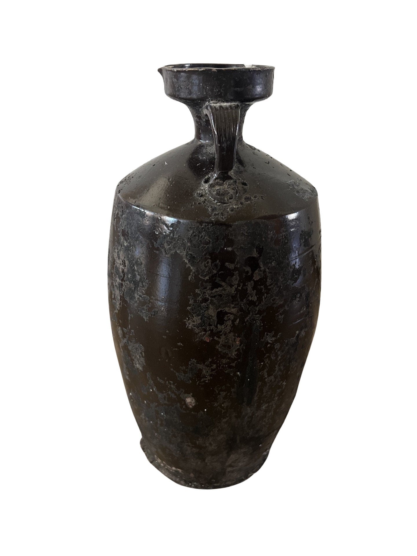 Rare Antique Chinese Stoneware Ming Wine Container
