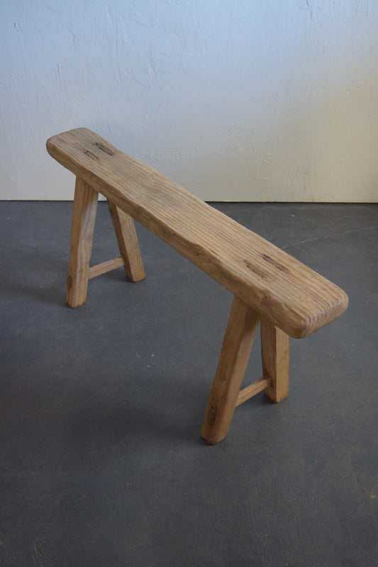 Made To Order: Small wooden slender bench 39.5" Long