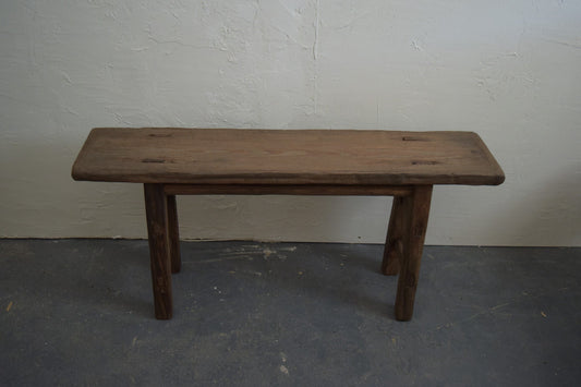 Accent bench wood antique-inspired 44" L
