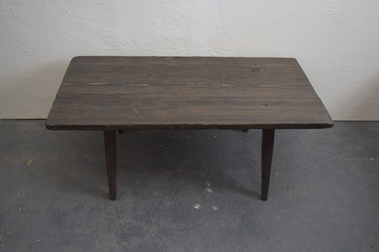 Dark Antique Inspired Coffee Table Thin Frame