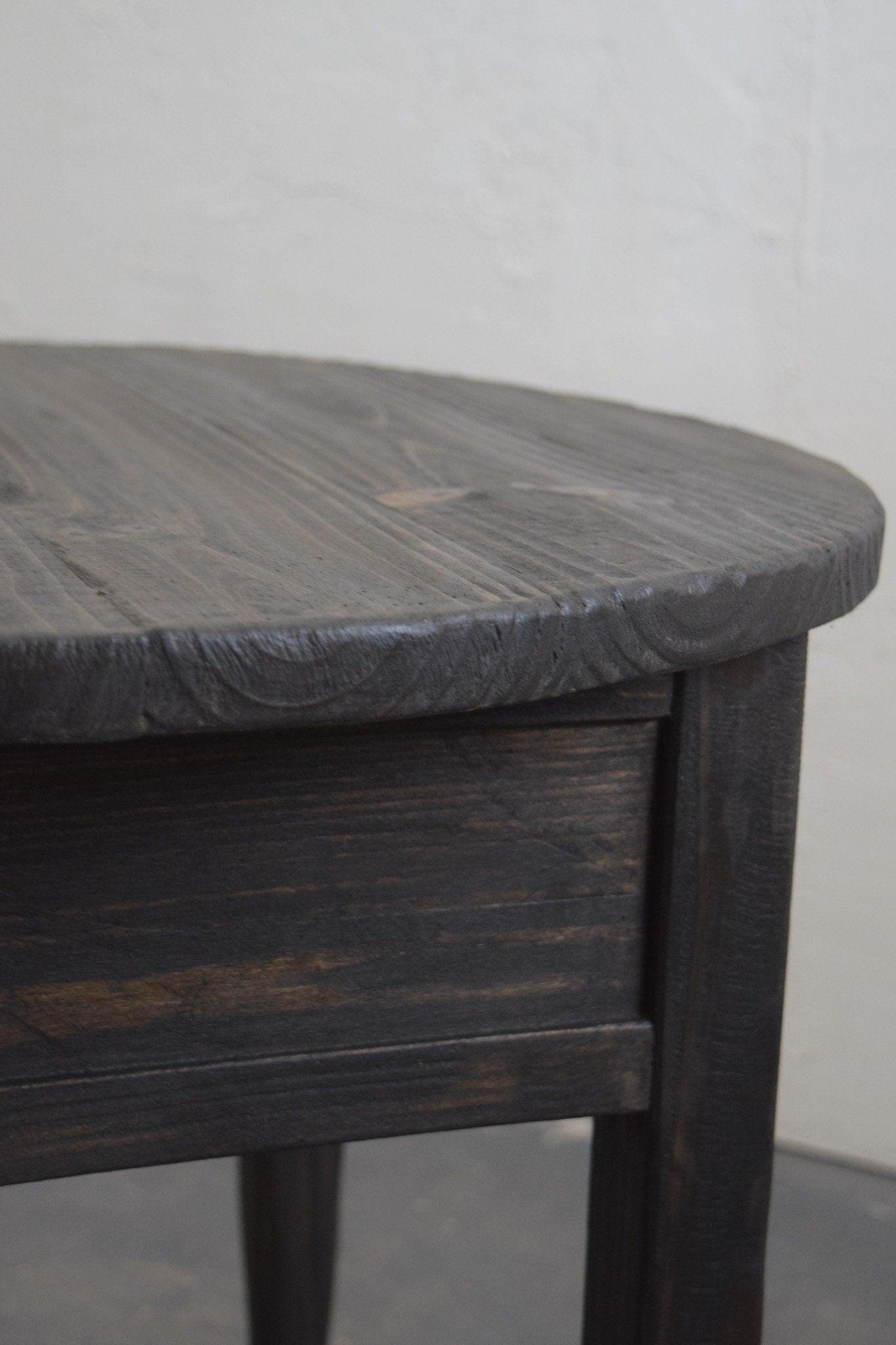 Made To Order: Round Accent Table With Drawer