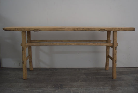 Made-To-Order: Oversized Large Solid Wood Console Table Six Feet Long