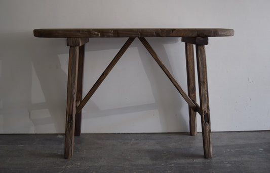 Made To Order: Dark Wooden Console Table 48" Long