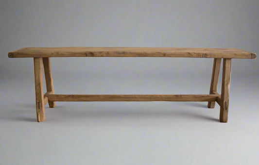 Made To Order: Long solid Wood bench Antique Inspired