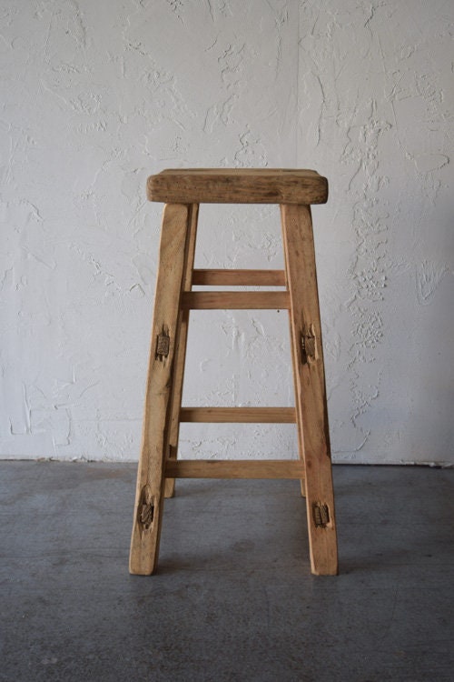 Made To Order: Tall Antique Style Accent Stool Display Stand