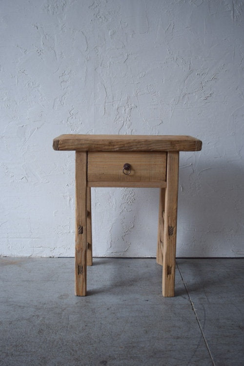 Made-To-Order: Small Accent Table with Drawer Antique-Inspired 24" L