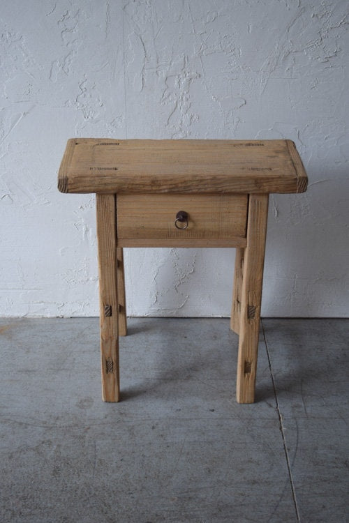 Made-To-Order: Small Accent Table with Drawer Antique-Inspired 24" L