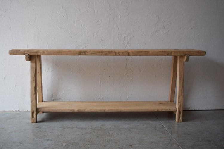 Made-To-Order: Long Solid Wood Console Table 68" Long