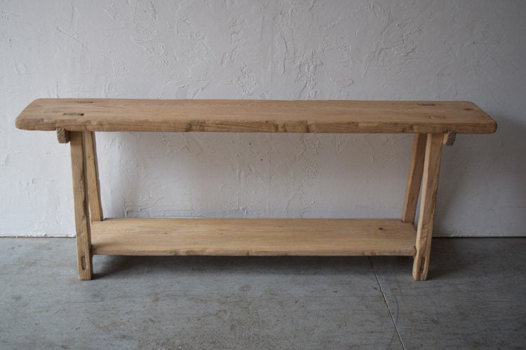 Made-To-Order: Long Solid Wood Console Table 68" Long