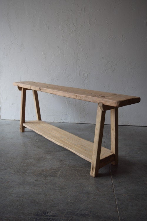 Made-To-Order: Long Solid Wood Console Table 68" Long