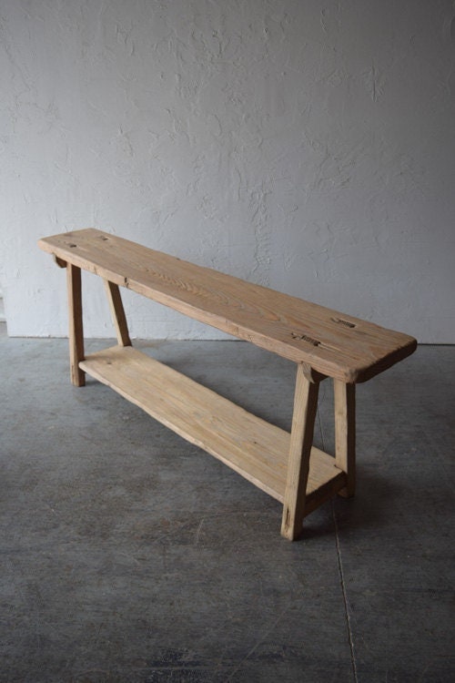 Made-To-Order: Long Solid Wood Console Table 68" Long