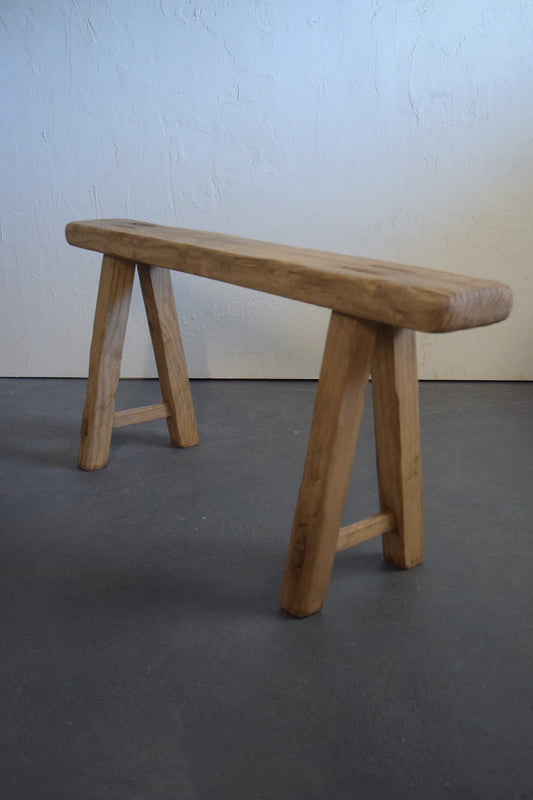 Made To Order: Small wooden slender bench 39.5" Long