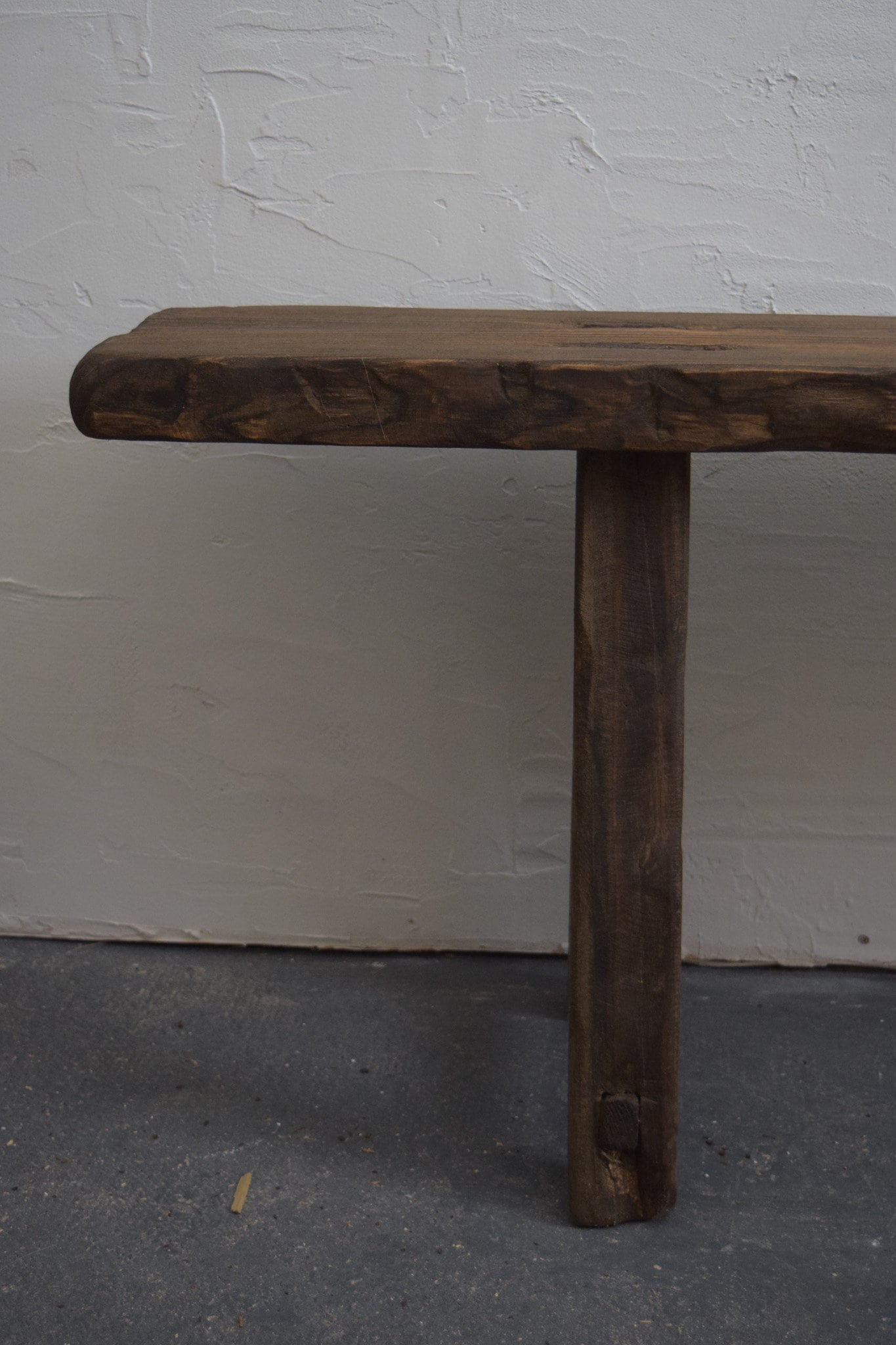 70" Long Deep Slender Wood Bench Antique-Inspired