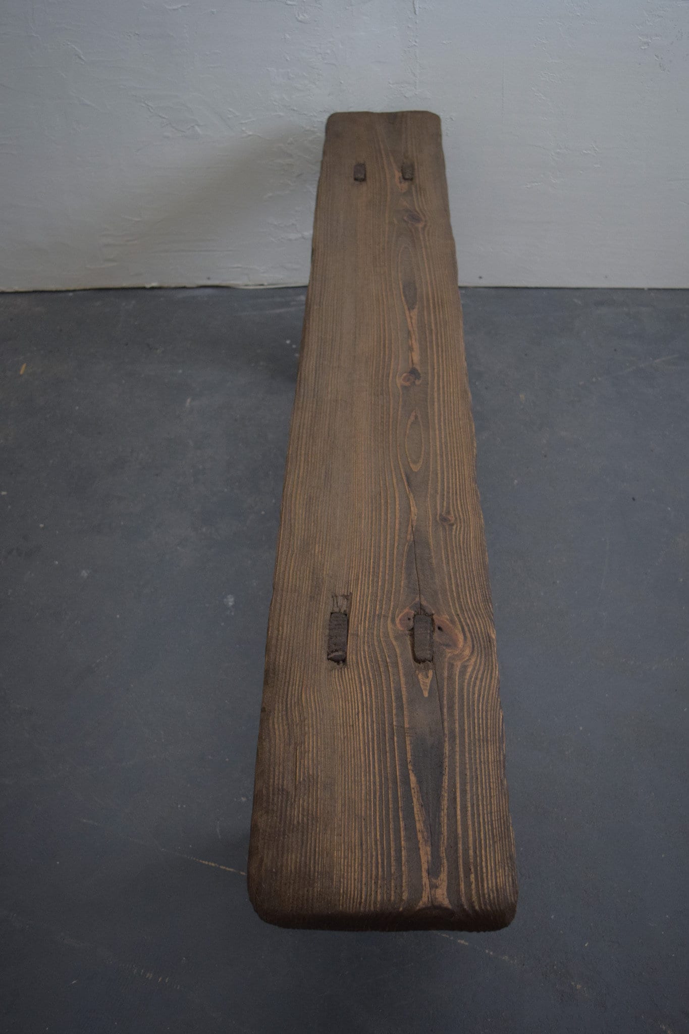 70" Long Deep Slender Wood Bench Antique-Inspired