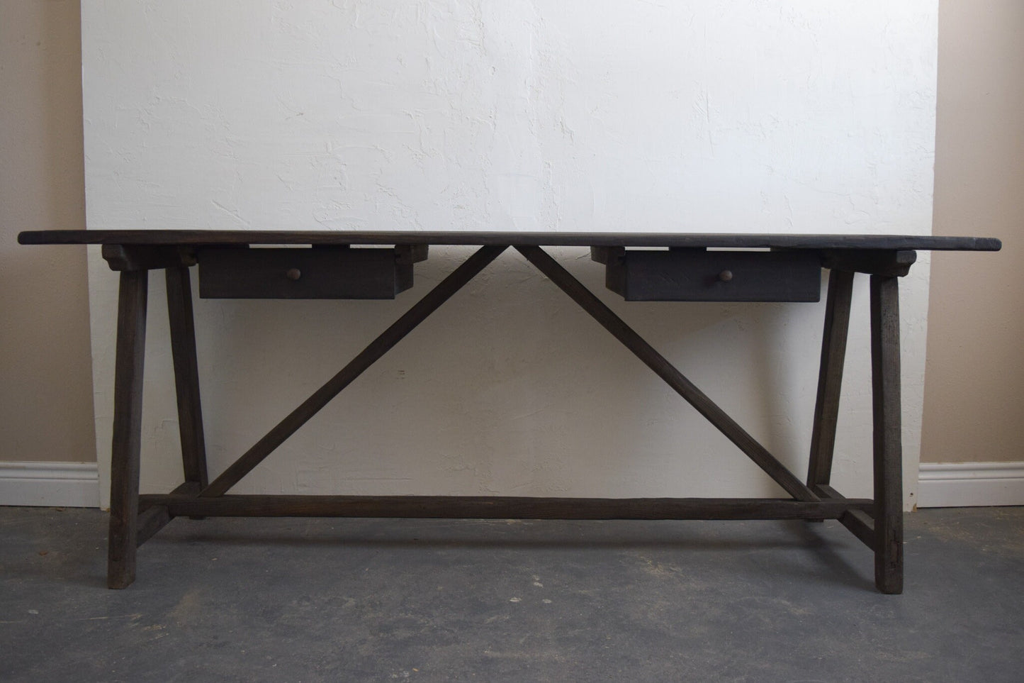 Made-To-Order: Very Large Oversized Entry Table Console Antique Inspired 90" Long