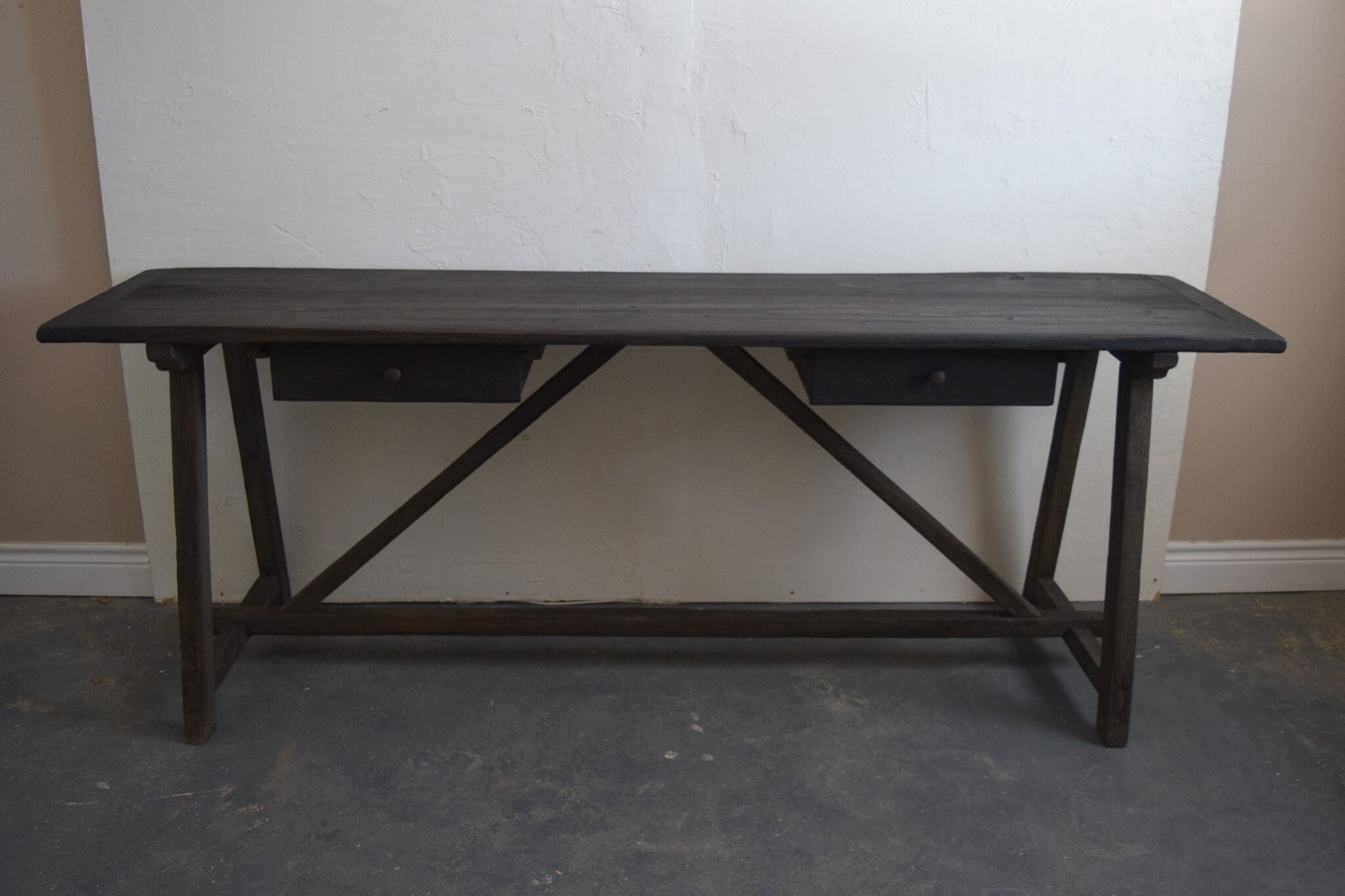 Made-To-Order: Very Large Oversized Entry Table Console Antique Inspired 90" Long