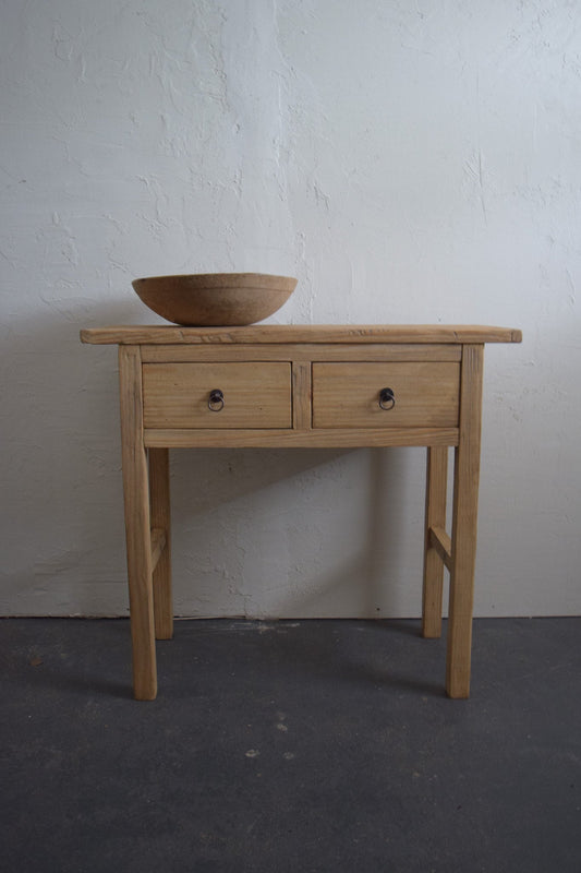 Solid Wood Console Table with two drawers 34" Long