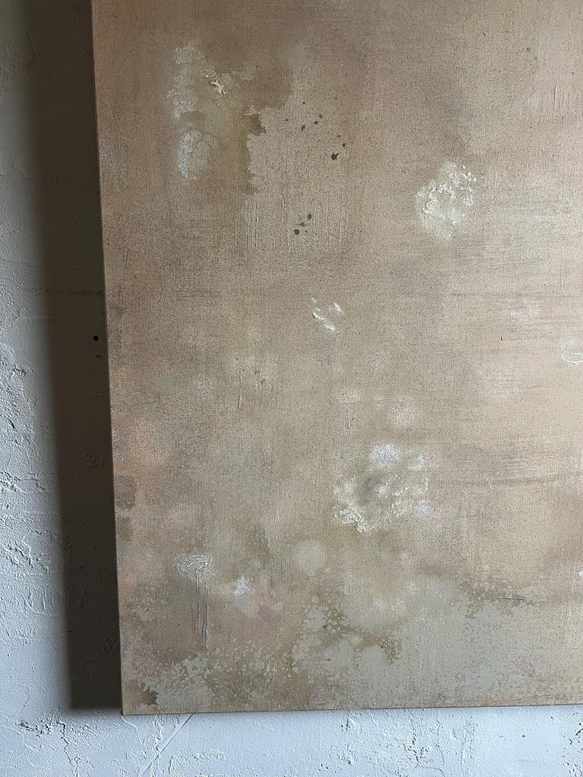 Linen — original mixed media painting by Jessica, detail 10