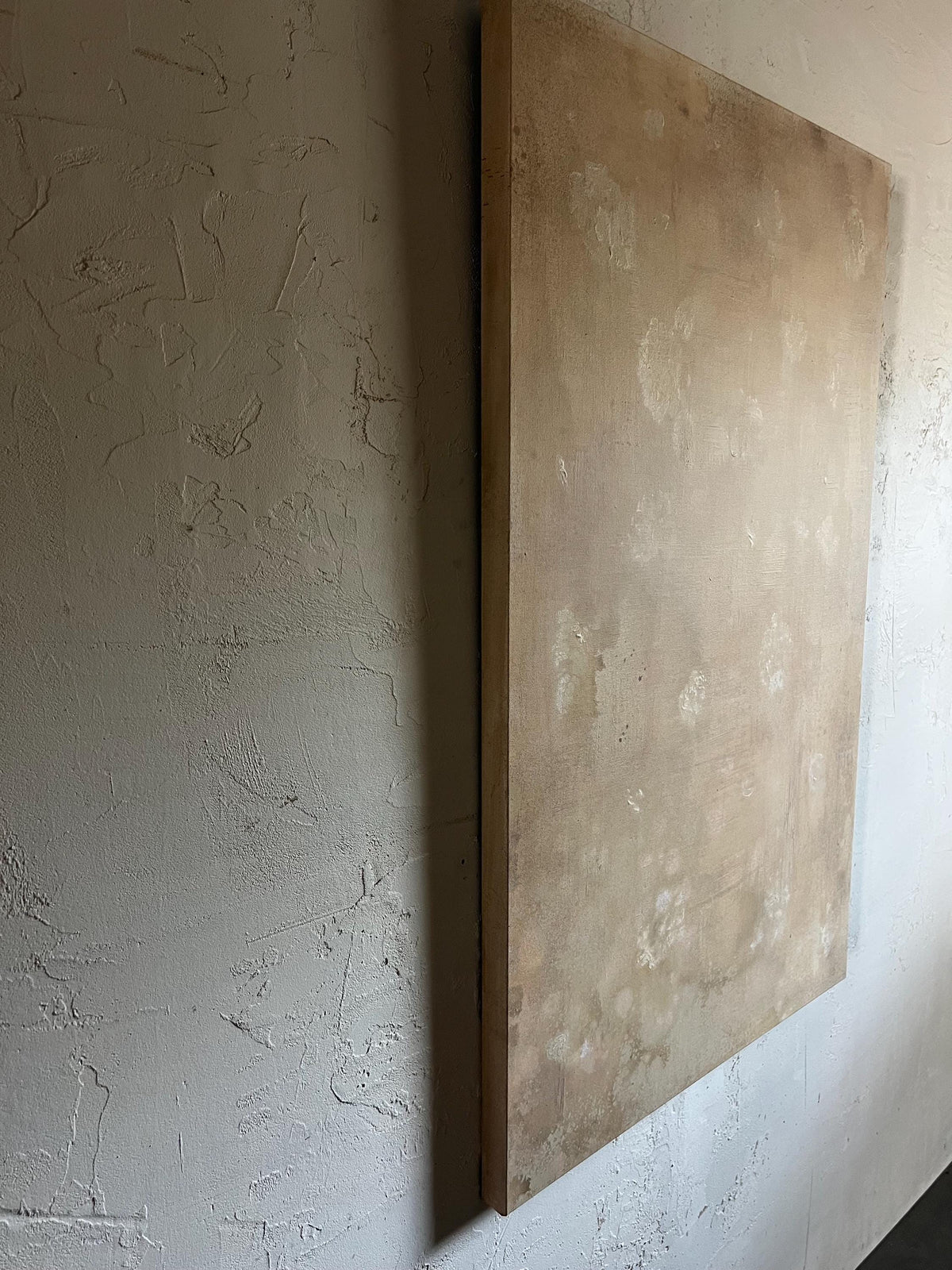 Linen — original mixed media painting by Jessica, detail 13