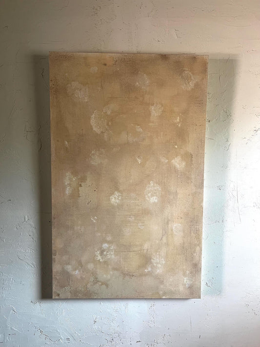 Linen — original mixed media painting by Jessica, detail 1