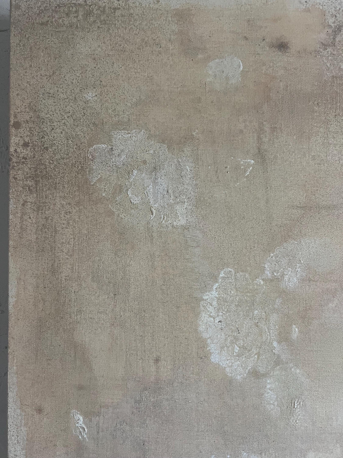 Linen — original mixed media painting by Jessica, detail 3