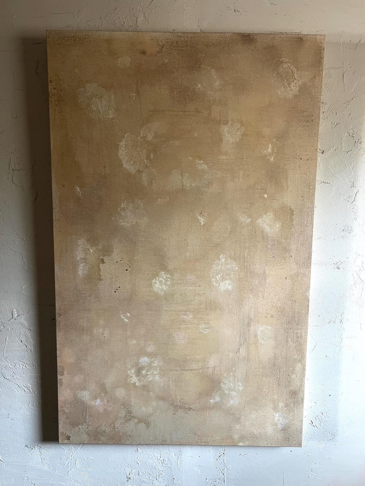 Linen — original mixed media painting by Jessica, detail 4