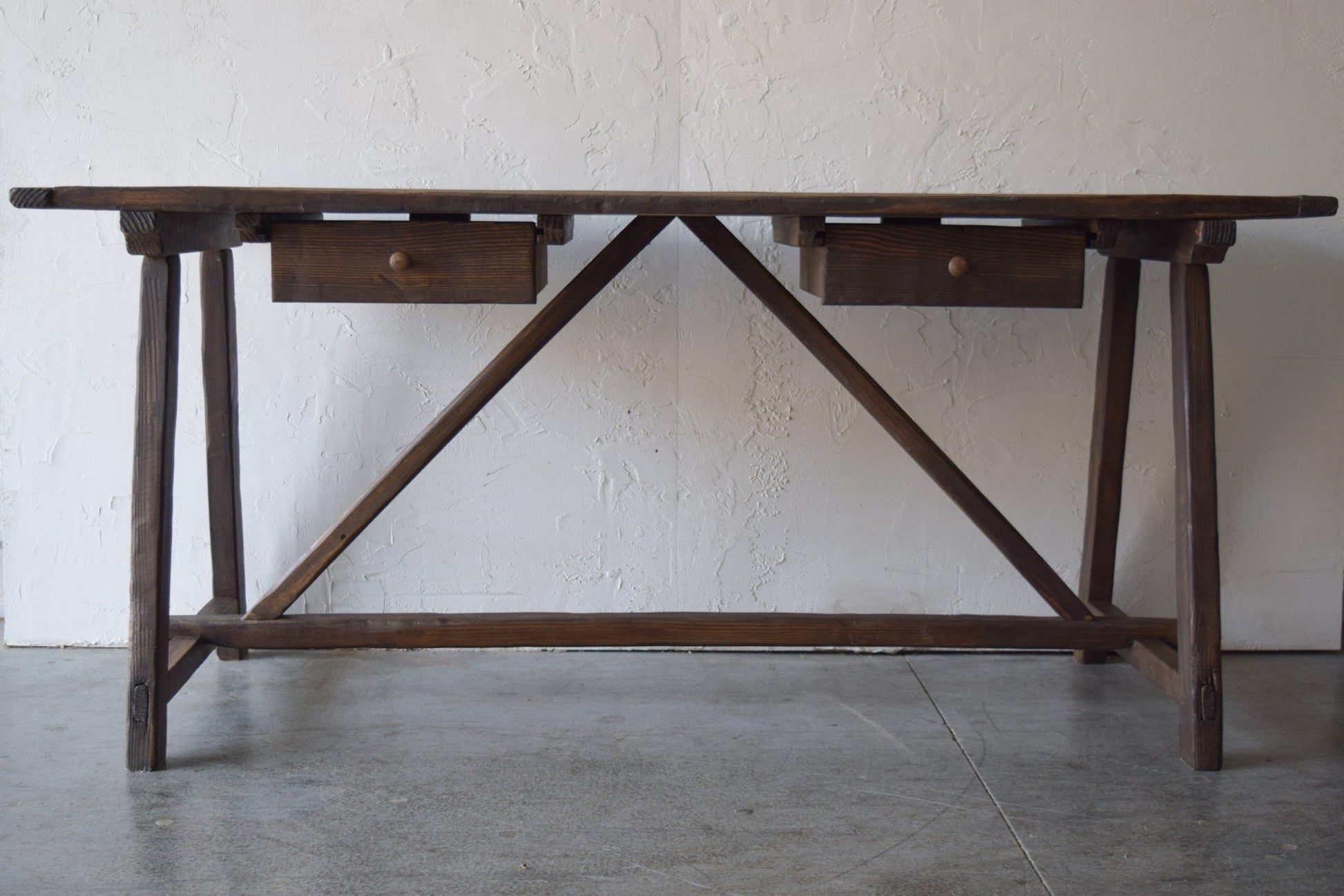 Very Large Oversized Entry Table Console Table Antique Inspired 75" Long