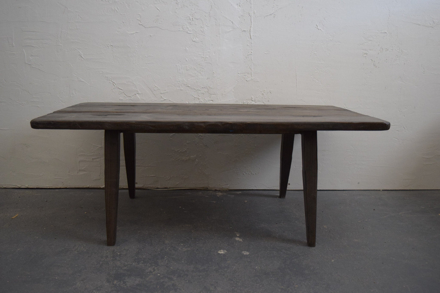 Dark Antique Inspired Coffee Table Thin Frame