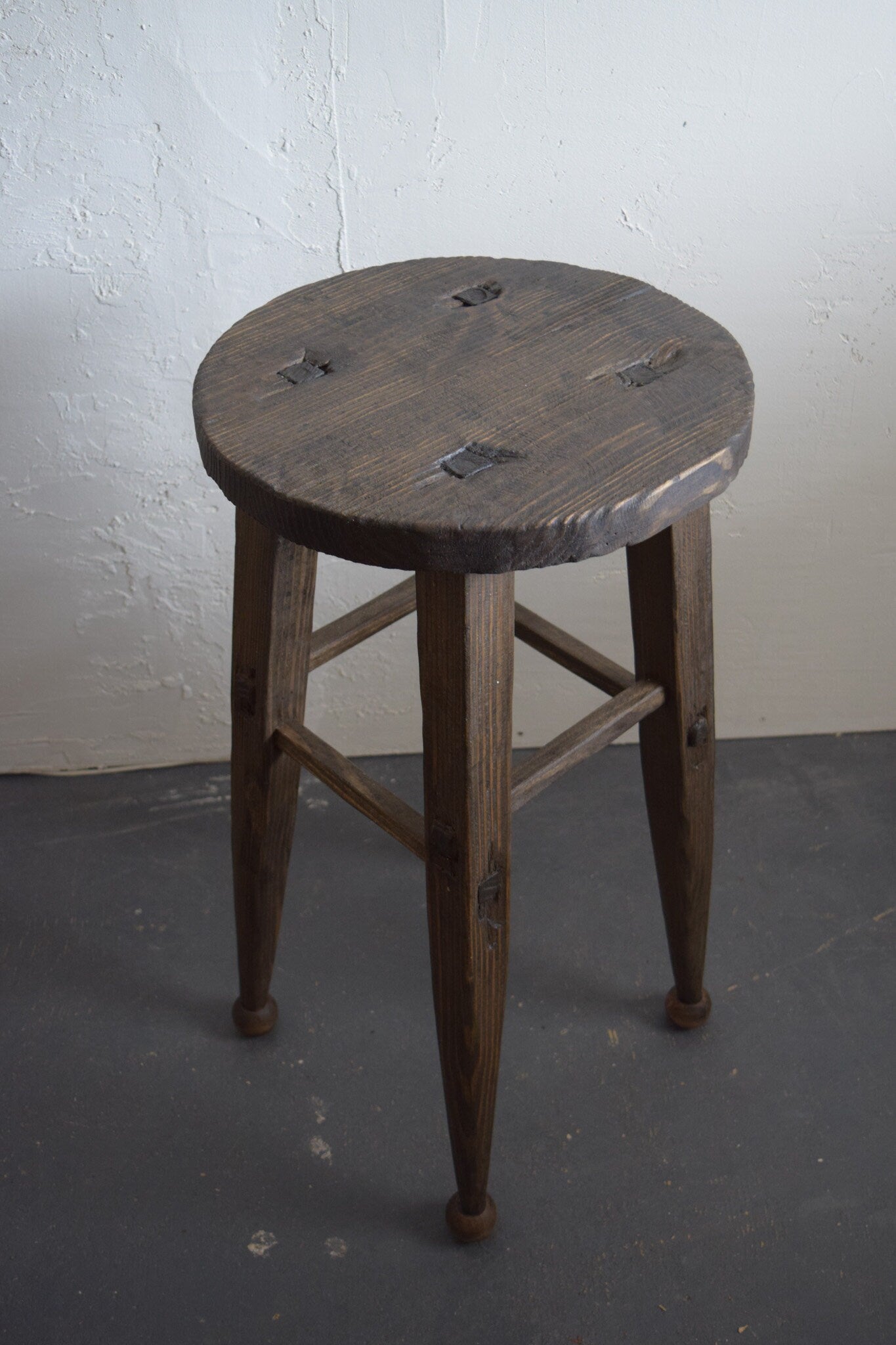 Tall Round Accent Stool/ Display Stand