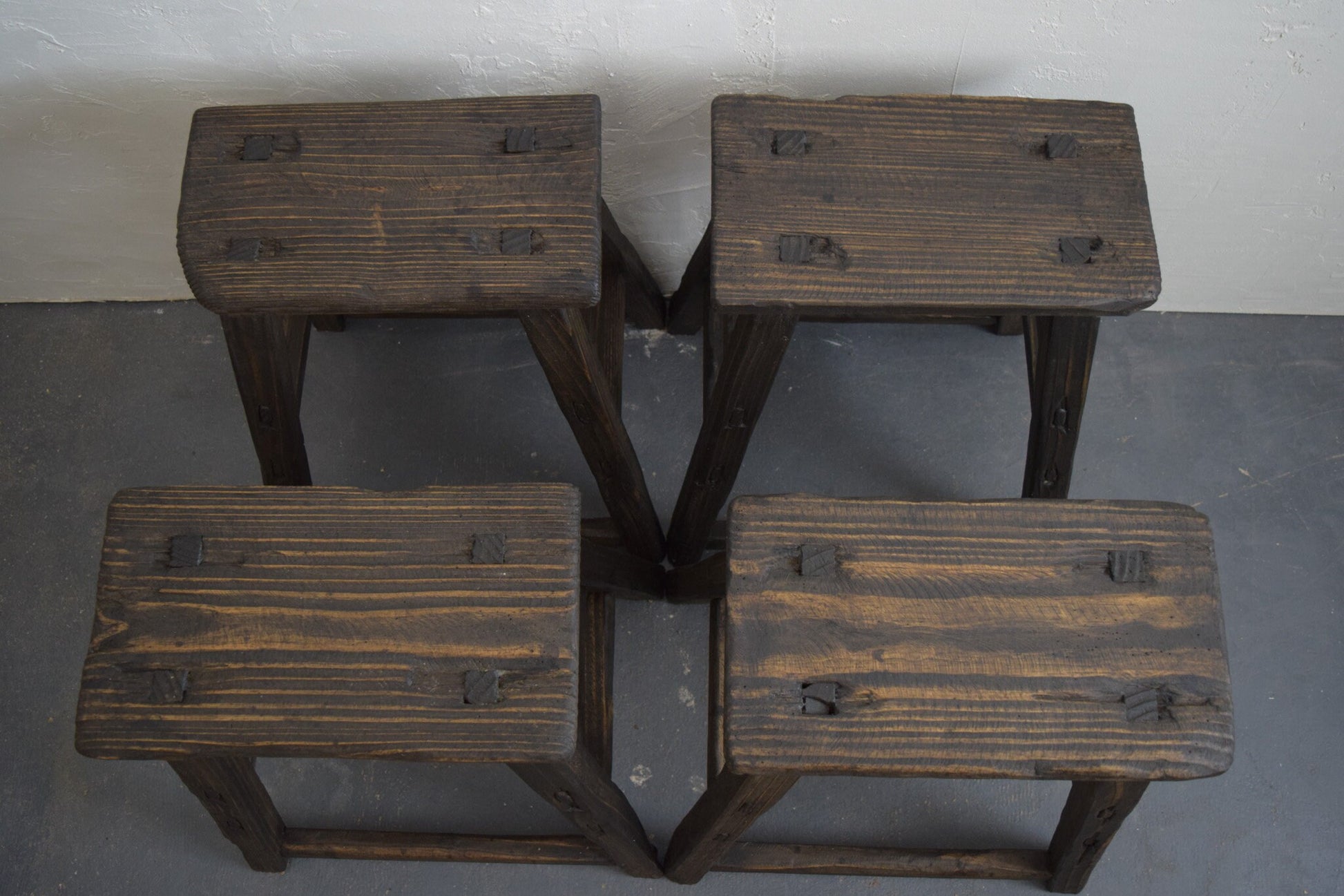 Counter Height Dark Wooden Stools (sold individually)